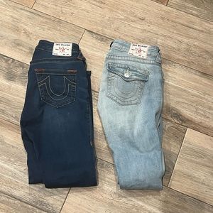 2 pairs of True Religion Jeans